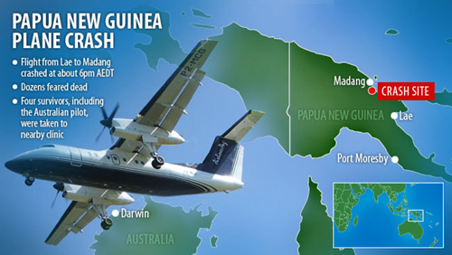 Papouasie-Nouvelle-Guinée 28 morts dans un crash d’avion